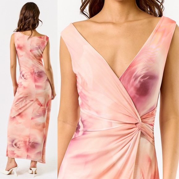 *24 HOUR SALE* In Need Of Romance Floral Front Wrap Maxi Dress - Picture 2 of 2